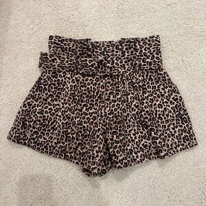 High End Boutique Leopard Print Shorts